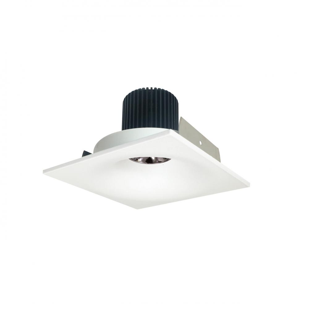4" Iolite LED Square Bullnose, 10-Degree Optic, 950lm / 12W, 4000K, Matte Powder White Finish