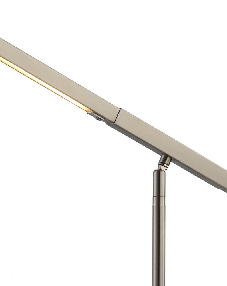 Port Floor Lamp Satin Nickel