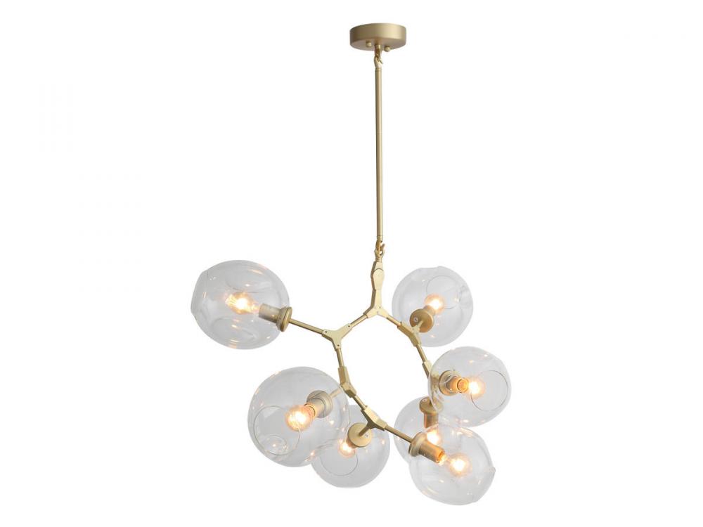 Fairfax Ave. 7 Light Glass Globe Chandelier